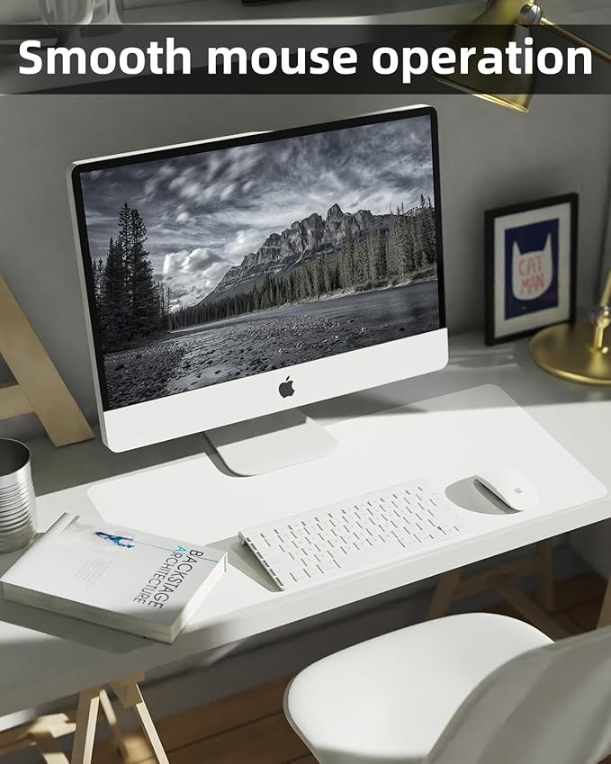 PULeather Non-Slip Desk Mat, Large Mouse Pad & Laptop Desk Pad - Image 6