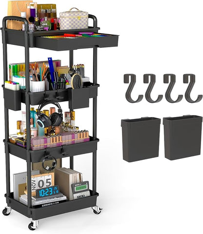 4 Tier Rolling Utility Cart by LLMRR