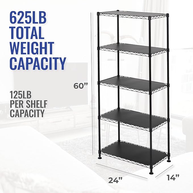 SafeRacks - NSF Certified Storage Shelves, Heavy Duty Steel Wire Unit - Image 2