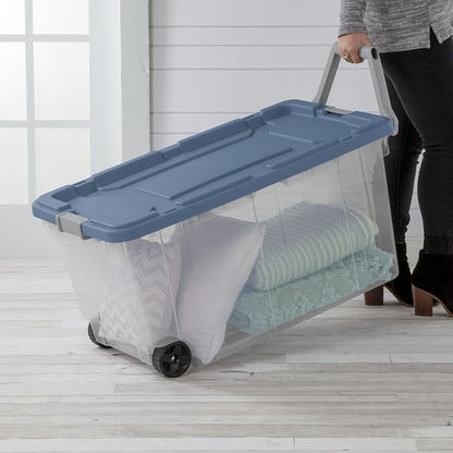 Extra Large Storage Bin, 40 Gallon Wheeled Plastic Storage Container - Image 5
