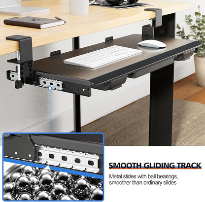 Large Height Adjustable Keyboard Tray - Image 6