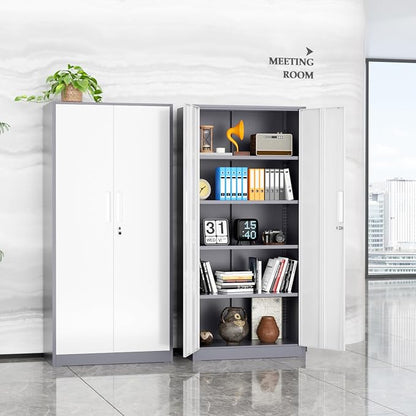INTERGREAT Metal Storage Cabinet, Tall Metal Cabinet - Image 8
