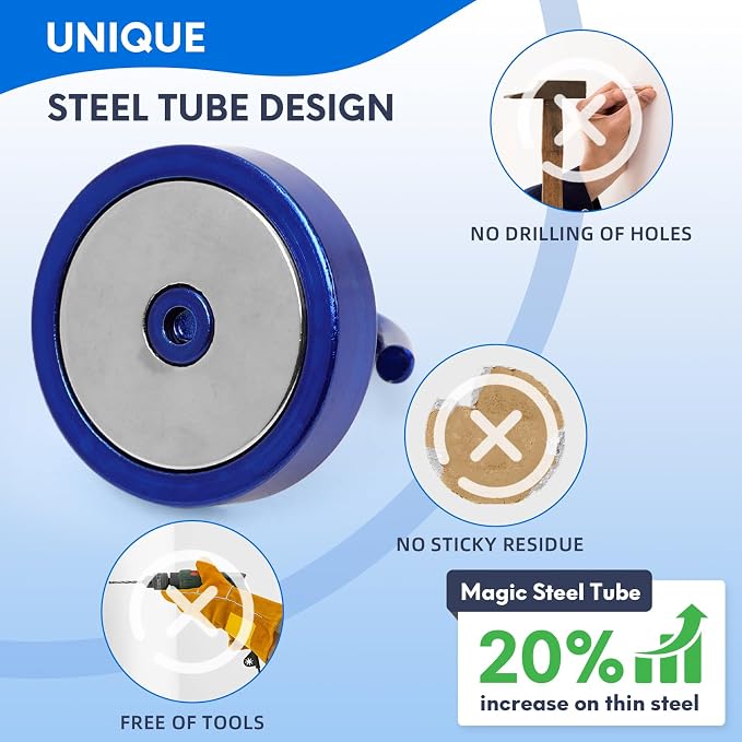Neosmuk Magnetic Hooks Steel Tube Design - Image 2