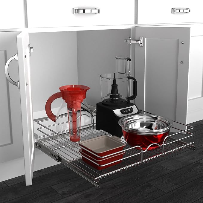 Rev-A-Shelf Kitchen Cabinet Pullout Shelf and Drawer Organizer Slide Out Pantry - Image 2
