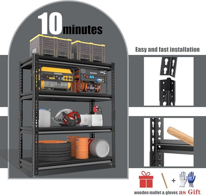 40" W Garage Shelving Heavy Duty，1800LBS Loads Metal Shelving Units and Storage - Image 4