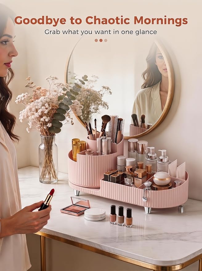Booklov Rotating Makeup Caddy Organizer - Image 5