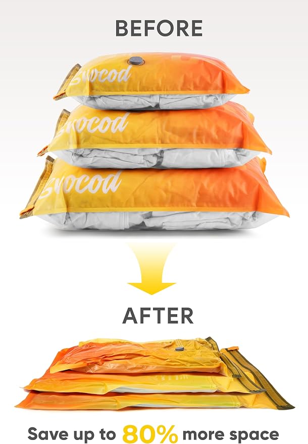 Travel Vacuum Bags with Pump, 15 Pack Vacuum Storage Bags - Image 3