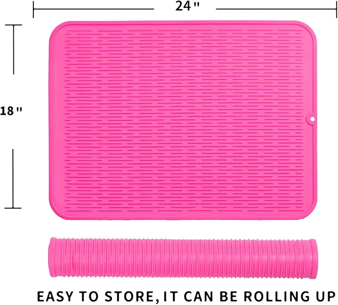 Silicone Dish Drying Mat for Multiple Usage, Easy clean, Eco-friendly, - Image 2