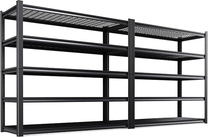 59 ''W Storage Shelves, 71‘’H Garage Shelving, Adjustable Garage Shelves by KORVENA