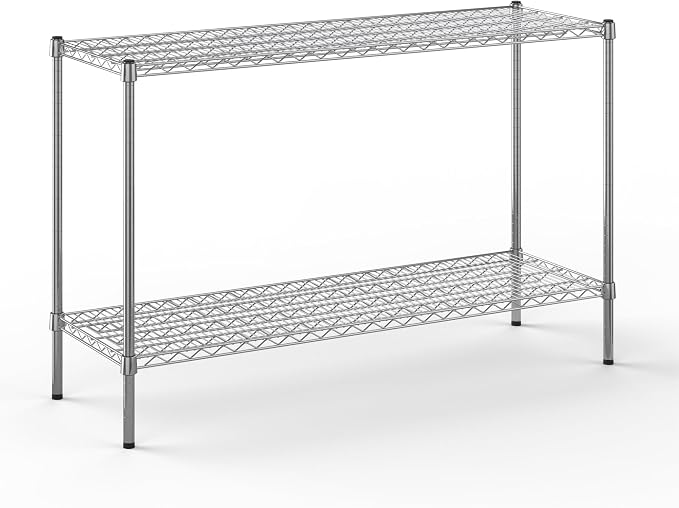 18" Deep x 54" Wide x 34" Height Wire Shelving Kit | 2-Tier | NSF Commercial by Unknown