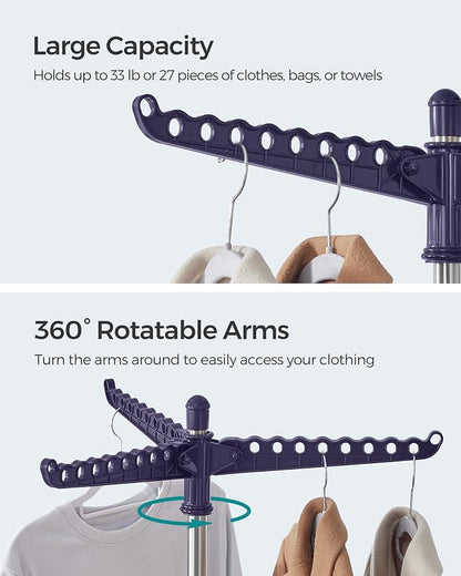 SONGMICS Clothes Drying Rack, 59-Inch Folding Laundry Drying Rack - Image 4