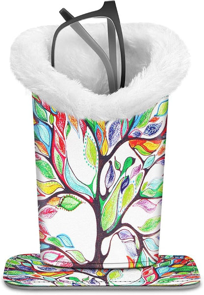 Fintie Plush Lined Eyeglasses Holder, Glasses Stand Case, Anti-scratch Glasses by Fintie