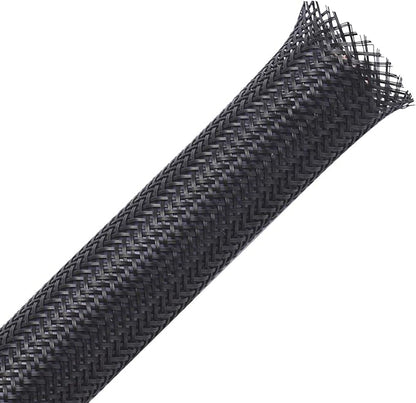 25ft - 3/8 inch PET Expandable Braided Sleeving – Black – Alex Tech Braided by AlexTech