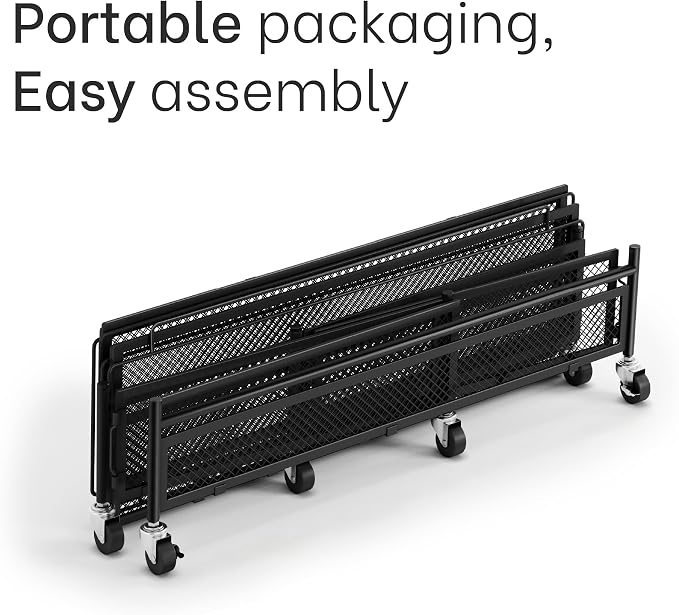 Under Bed Storage with Wheels – Heavy Duty Large Metal Storage Container - Image 8