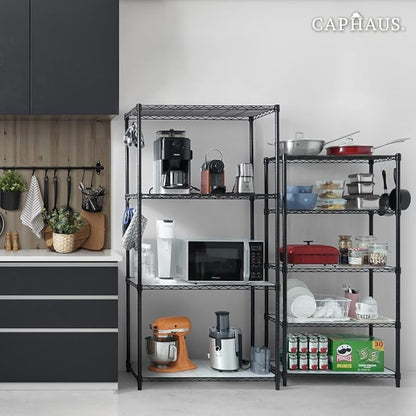 CAPHAUS NSF Heavy Duty Wire Shelving w/Wheels, Leveling Feet & Liners, Storage - Image 8