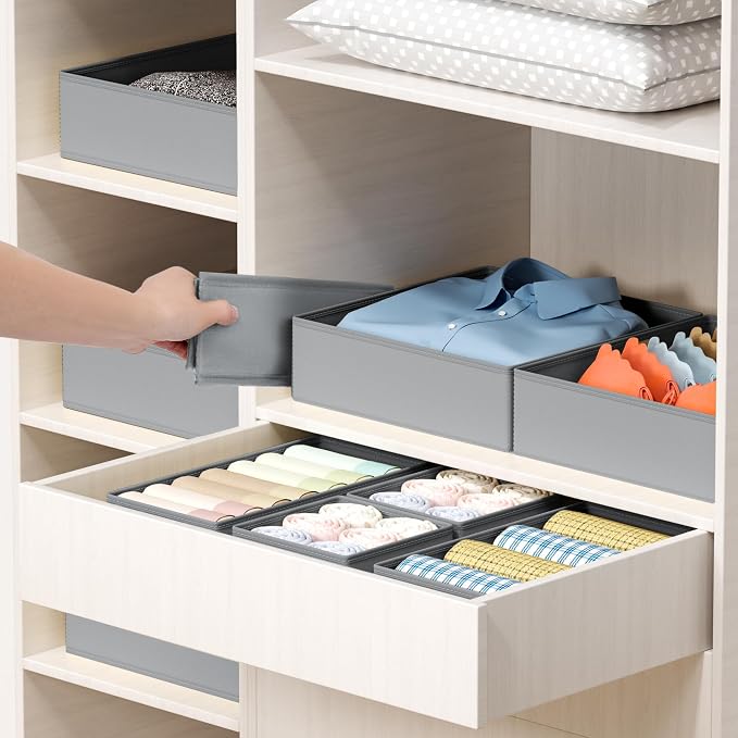 DIMJ Drawer Organizer Clothes - Image 4