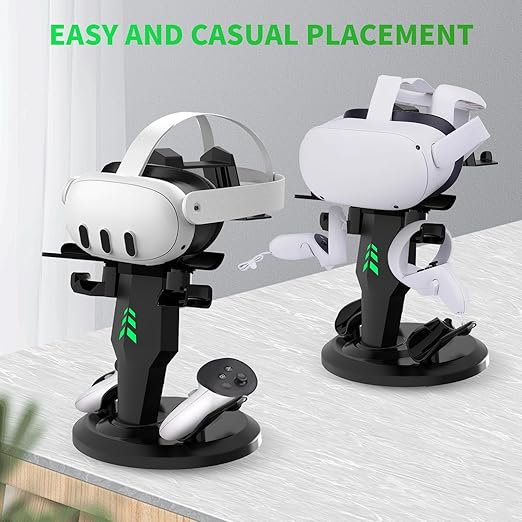 G-STORY Charging Dock for Quest 3/Quest 3S/Quest 2 VR Headset and Controllers - Image 4