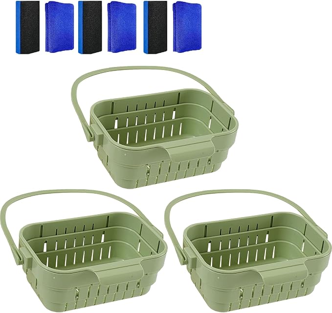 Foldable Hanging Kitchen Sink Drain Basket, 2-in-1 Foldable Sink Colander by Unknown