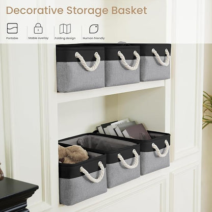 13.8x9.8x6.7 Inch Fabric Small Storage Bins - Image 5
