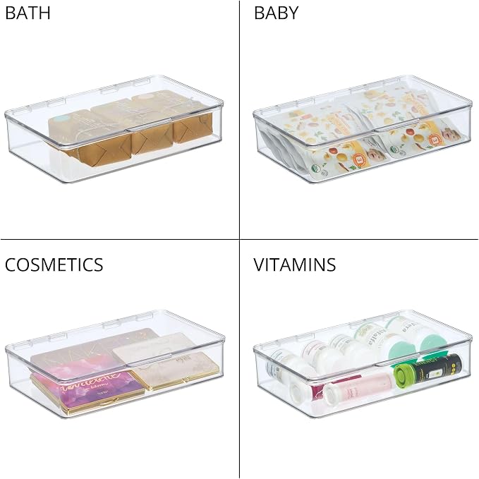 iDesign Kitchen Binz BPA-Free Plastic Stackable Organizer Box - Image 4