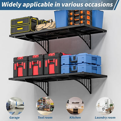 Garage Wall Shelving Heavy Duty, 43.3" Floating Shelves 264lbs Capacity - Image 4