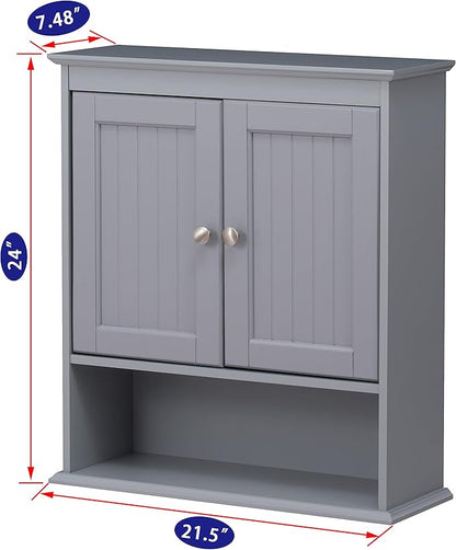 Spirich Bathroom Medicine Cabinet Over Toilet, Wall Mounted Cabinet, Hidden & - Image 3