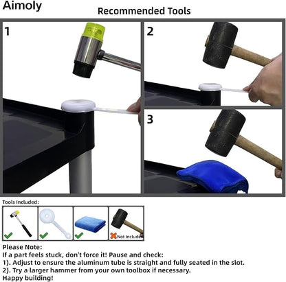 3-Tier Rolling Utility Cart - Image 5