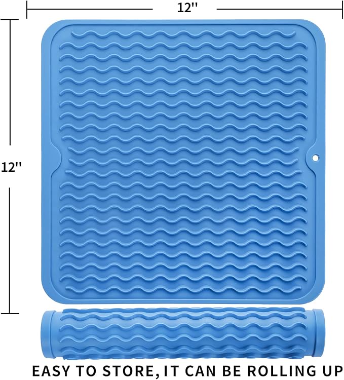 Silicone Dish Drying Mat for Multiple Usage, Easy clean, Eco-friendly, - Image 2
