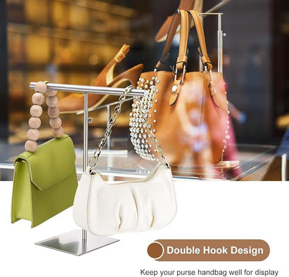 uxcell Necklace Display Stand Adjustable Height Jewelry Rack T Bar Tabletop - Image 5
