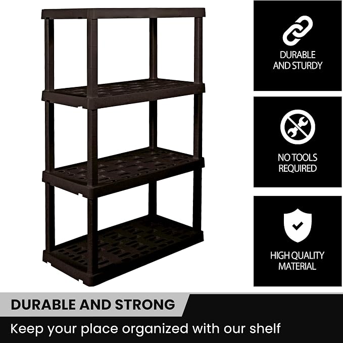 Oskar Heavy Duty Plastic Storage Shelves- - Image 7