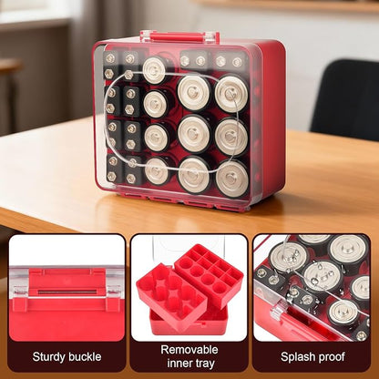 FULLCASE Battery Storage Organizer Box, Holder Container - Image 5
