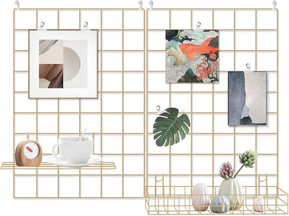Grid Wire Board, for Memo Picture Panel Wall Decoration for Room Office Mat by BULYZER