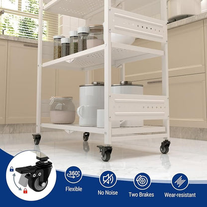 WORKPRO 4-Tier Folding Shelf, No-Assembly Metal Storage Rack - Image 6