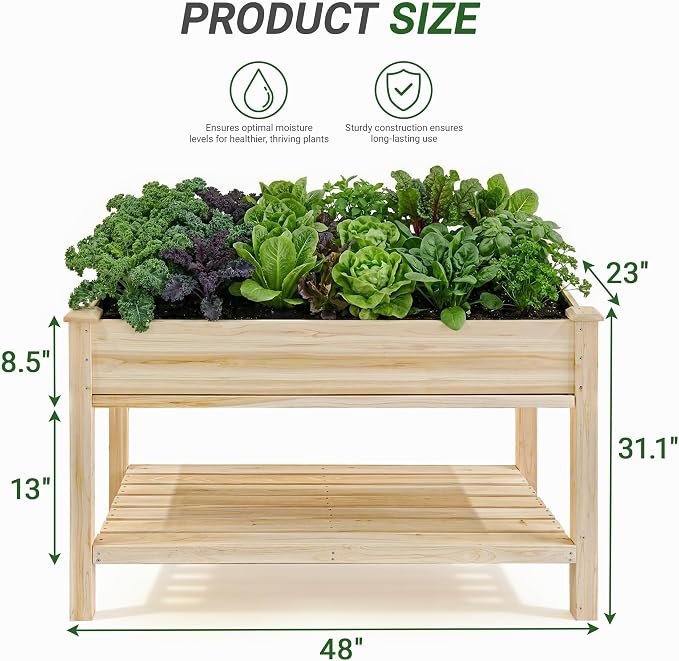 48x23-Inch Raised Garden Bed - Image 2