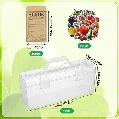 Plastic Clear Seed Storage Organizer Box - Image 2