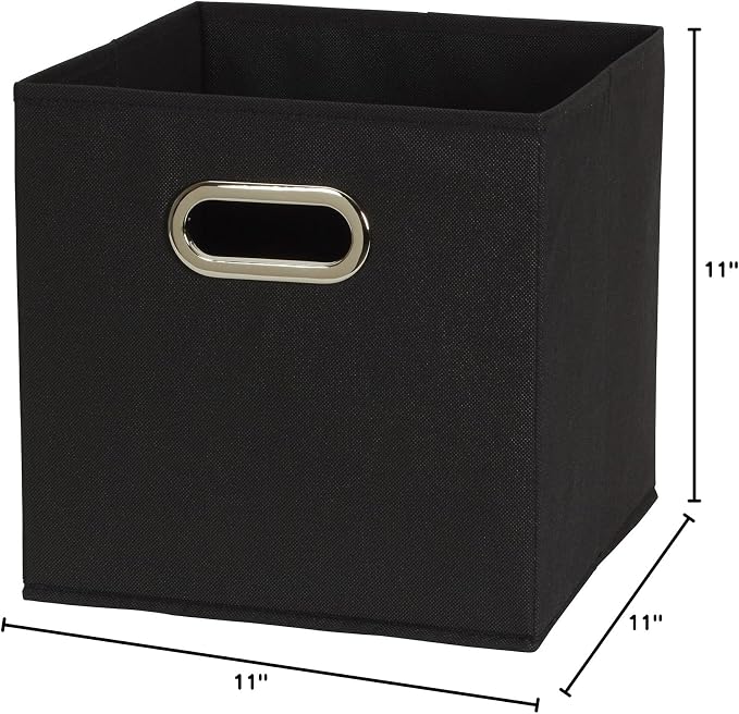 Household Essentials Foldable Fabric Storage Cubes 6-Pack – 11x11x11 Stackable - Image 8