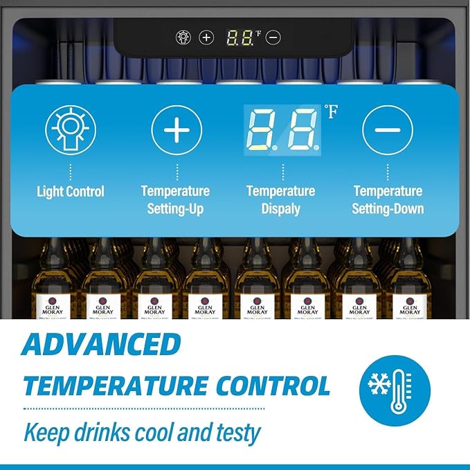 70 Can Freestanding Beverage Refrigerator, 1.7 Cu.Ft Mini Fridge - Image 3