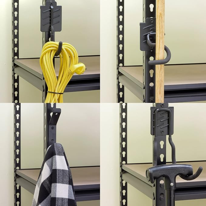 Wallmaster Boltless Shelving Hook Organizer Kit, Garage Heavy Duty Tool Storage - Image 5