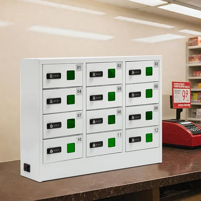 12 Slot Cellphone Charging Station Cell Phone Locker - Image 4