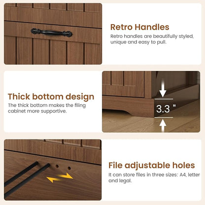 SEDETA Farmhouse File Cabinet - Image 7