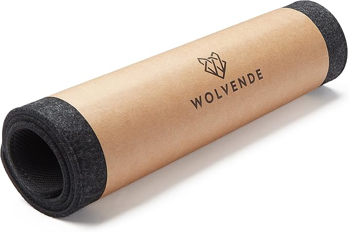 Premium Felt Desk Mat | Large 15.75" x 36" | Multifunctional Desk Pad by Wolvende