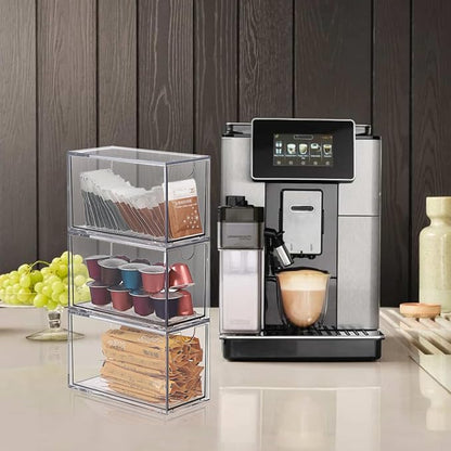 ELLDOO 3 Drawers Tea Bag Organizer, Coffee Pod Snack Storage - Image 6