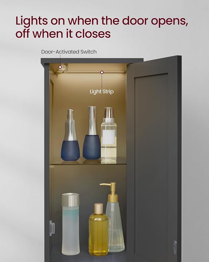 VASAGLE Tall Storage Cabinet - Image 4