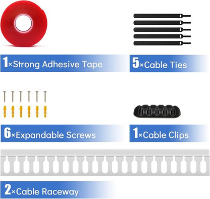 Cable Duct Management Raceway Kit, 31.4" Server Rack Management, Hide Network - Image 7