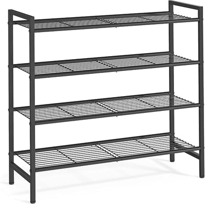 SONGMICS Metal Shoe Rack, Free Standing Shoe Organizer by Unknown