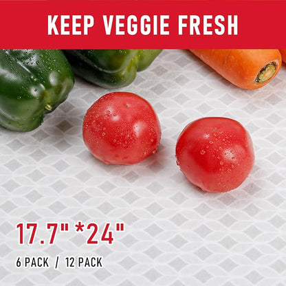 Cooyes Refrigerator Liners 17.7" x 24", Absorbent Strong Grip Fridge Mats - Image 5