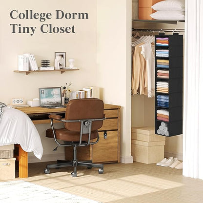 Lifewit 8 Tier Hanging Closet Organizer and Storage - Image 9