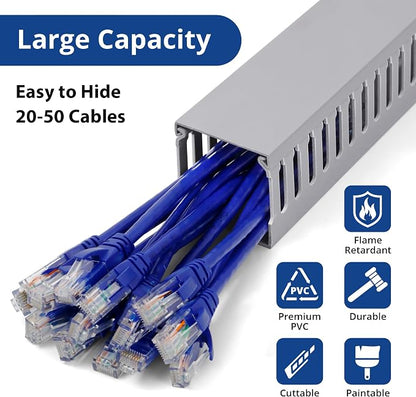 68in Professional Server Rack Cable Management Raceway, H2.4 x W2in Large - Image 4