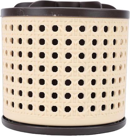 Rotating Makeup Brush Holder for Vanity Desk, Lipstick Pen Holder, Space Saving - Image 6