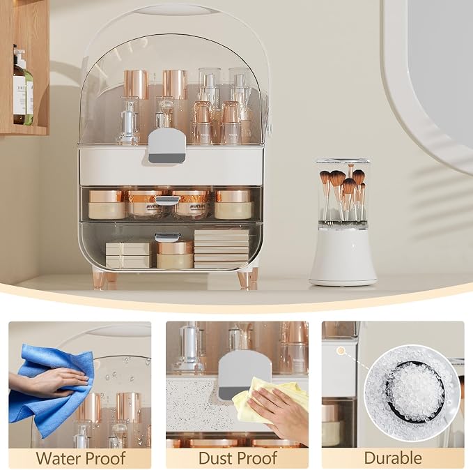 Makeup Organizer Countertop & Makeup Brush Holder - Image 6